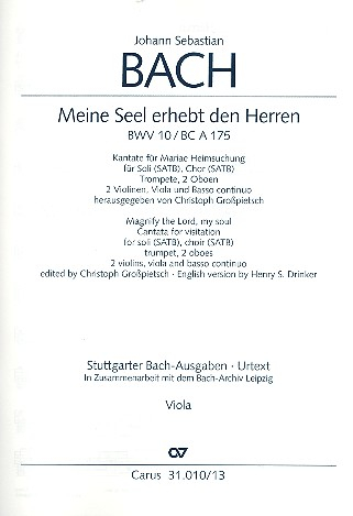 Meine Seel erhebt den Herren Kantate Nr.10 BWV10