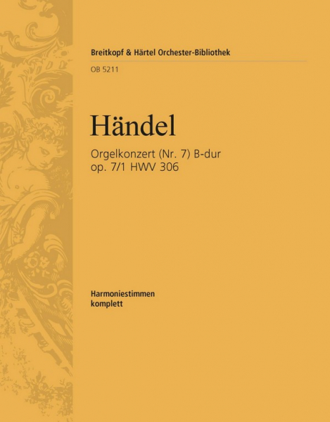 Konzert B-Dur op.7,1 HWV306 für Orgel und Orchester