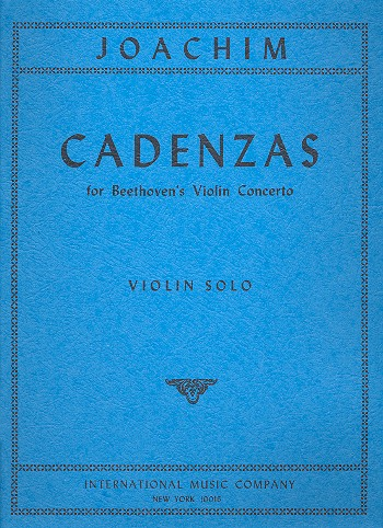 Cadenzas for Beethoven&#039;s violin Concerto for violin solo