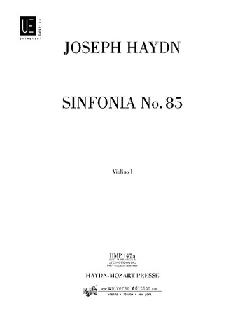 Sinfonie B-Dur Nr.85 für Orchester