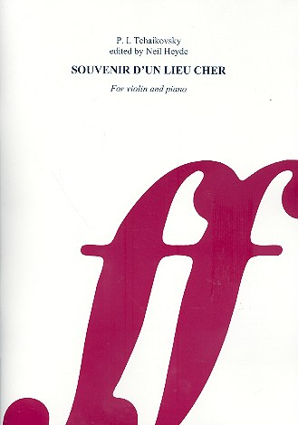 Souvenir d&#039;un lieu cher for violin and piano