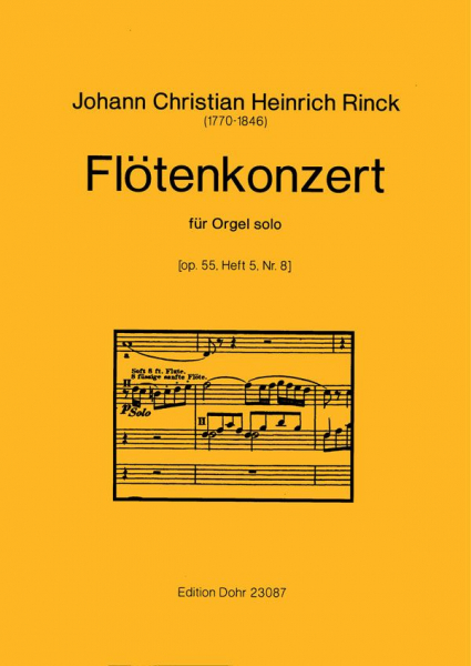 Flötenkonzert op.55 Band 5 Nr.8 für orgel solo