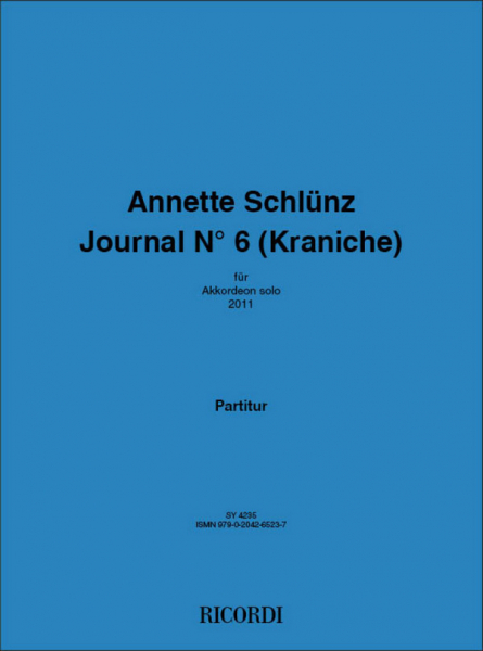 Journal No.6 (Kraniche) für Akkordeon