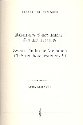 2 isländische Melodien op.30 für Streichorchester