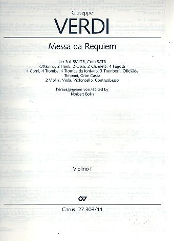 Messa da Requiem für Soli, gem Chor und Orchester