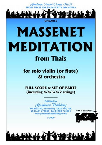 Meditation From Thais for orchestra