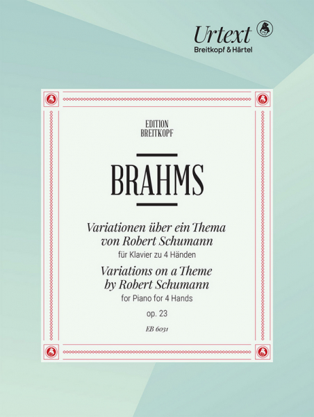 Variationen über ein Thema von Robert Schumann op.23 für Klavier zu 4 Händen