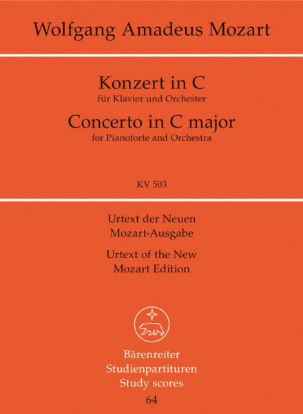 Konzert C-Dur KV503 für Klavier und Orchester