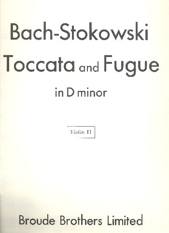 Toccata and Fugue d minor BWV565 for orchestra