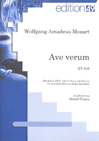 Ave verum KV618 für Mandoline (Flöte/Violine) und Klavier