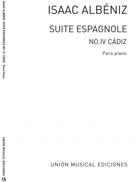 Cadiz (Cancion No.4 de Suite Espanola op.47) para piano