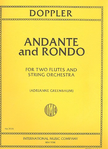 Andante and Rondo op.25 for 2 flutes and string orchestra