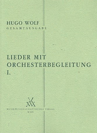 Lieder mit Orchesterbegleitung Band 1