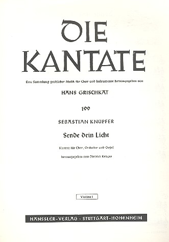 Sende dein Licht für gem Chor, Orchester und Orgel