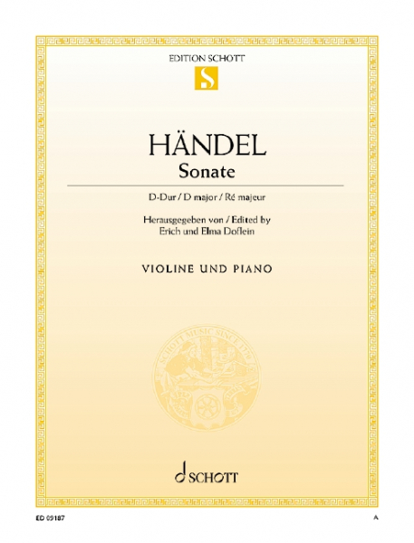 Sonate D-Dur für Violine und Klavier