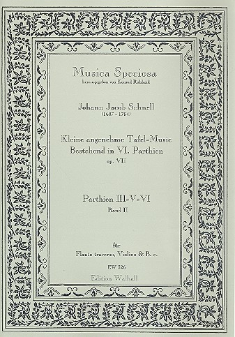 Kleine angenehme Tafelmusik op.7 Bd.2 (Nr.3-5) für Flöte, Violine und Bc