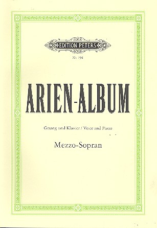 Arien-Album 19 Arien für Mezzosopran und Klavier