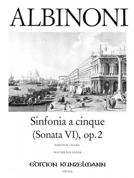 Sinfonia a cinque g-Moll op.2,11 (Sonate Nr.6) für Streichorchester