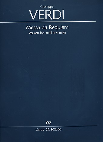 Messa da Requiem für Soli, gem Chor, Horn, Percussion, Kontrabass und Klavier