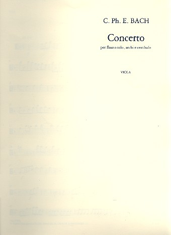 Concerto d-Moll für Flöte, Streicher und Cembalo