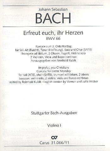 Erfreut euch, ihr Herzen Kantate Nr.66 BWV66