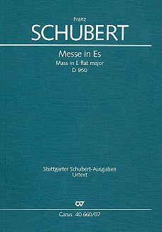 Messe Es-Dur D950 für Soli, Chor und Orchester