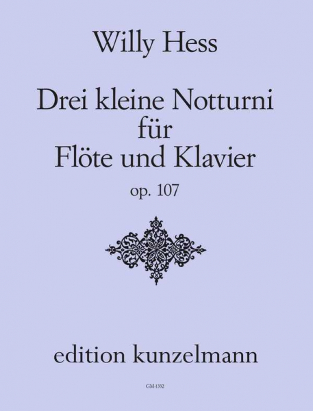 3 kleine Notturni op.107 für Flöte und Klavier