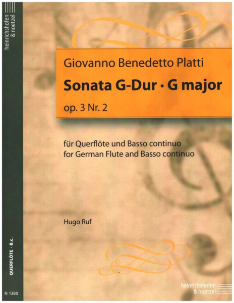 Sonate G-Dur op.3,2 für Flöte und Bc