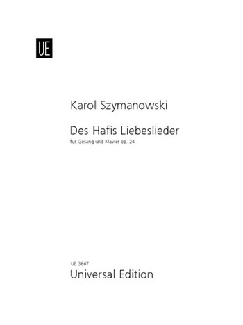 Des Hafis Liebeslieder op.24 für hohe Singstimme und Klavier