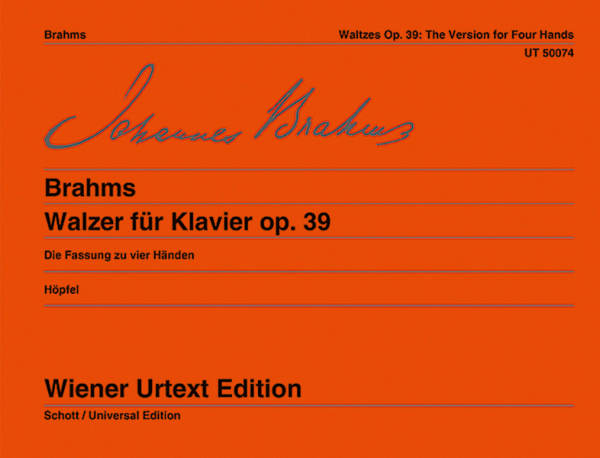 Walzer op.39 für Klavier zu 4 Händen