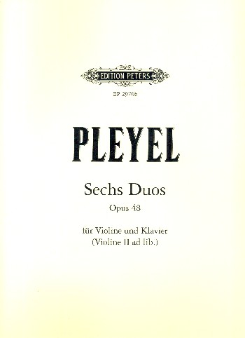 6 Duos op.48 für Violine und Klavier oder 2 Violinen