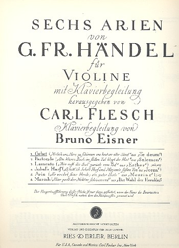 Gebet für Violine und Klavier