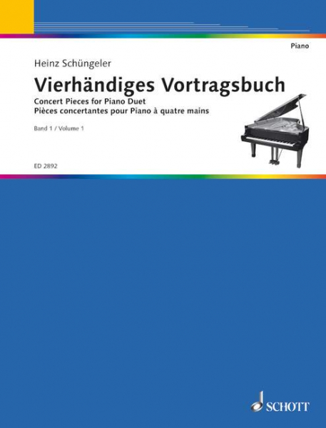 Vierhändiges Vortragsbuch Band 1 für Klavier