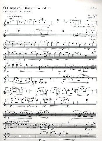 O Haupt voll Blut und Wunden für Alt, Sopran (T), Soloquartett (SATB),