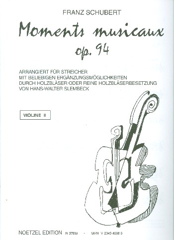 Moments musicaux op.94 für Streicher (Holzbläser ad lib)