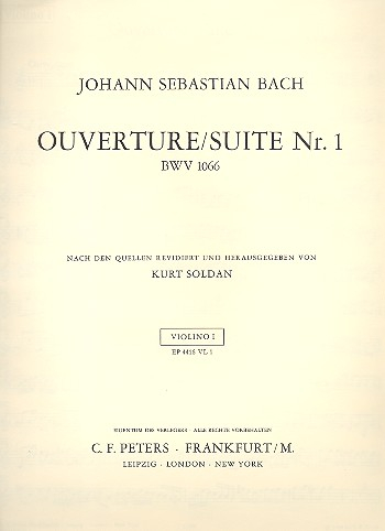 Ouvertüre C-Dur BWV1066 für Orchester