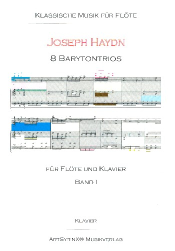 8 Barytontrios Band 1 (Nr.1-4) für Flöte und Klavier