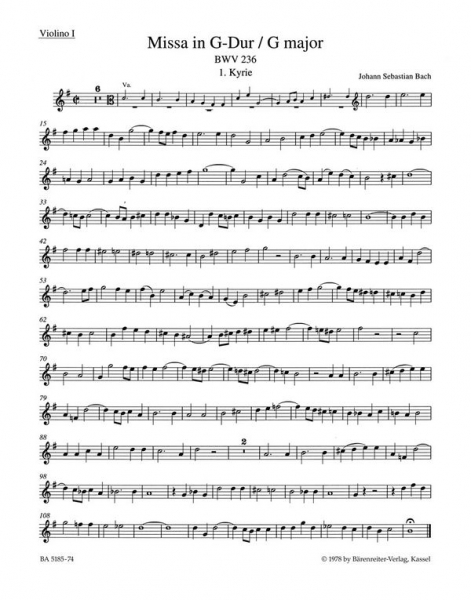 MISSA G-DUR FUER SOLI SATB, CORO SATB, 2 OBOI, 2 VIOLINI, VIOLA UND