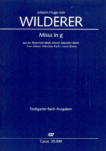 Missa brevis g-Moll für gem Chor, Streicher und Bc