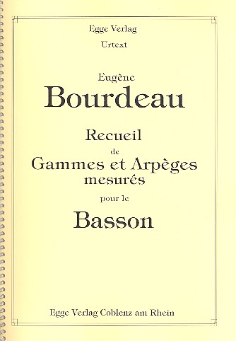 Recueil de Gammes et Arpèges mesurés pour le basson