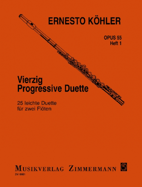 40 progressive Duette op.55 Band 1 für 2 Flöten