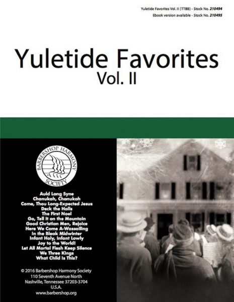 Yuletide Favorites, Volume 2 for male choir (TTBB) a cappella