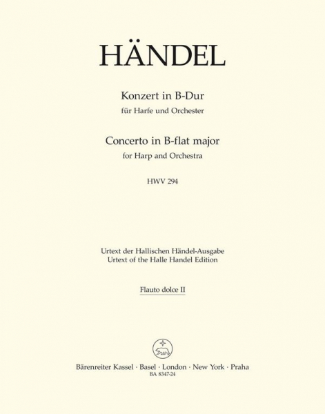 Konzert B-Dur HWV294 für Harfe und Orchester