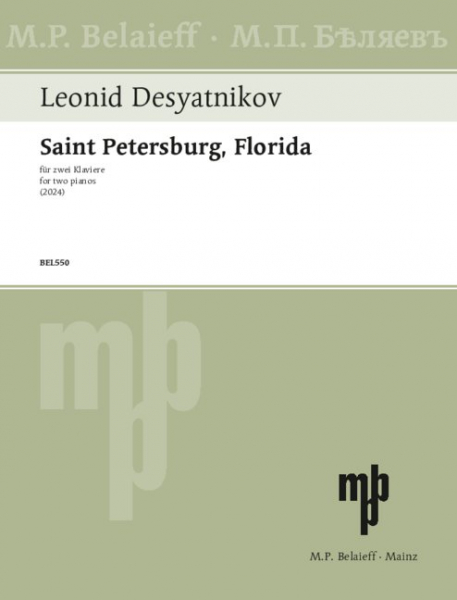 Saint Petersburg, Florida (2024) für 2 Klaviere