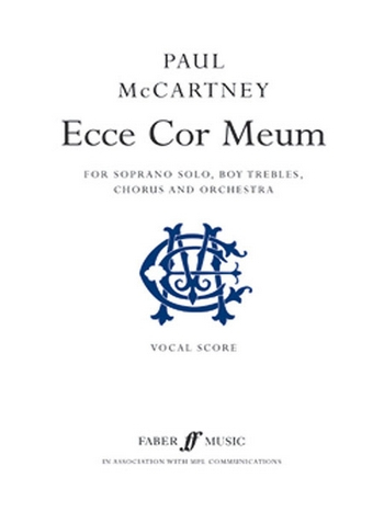 Ecce cor meum for soprano, boy trebles, mixed chorus and orchestra