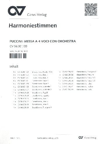 Messa a 4 voci SC6 für Sol (TBarB), gem Chor und Orchester