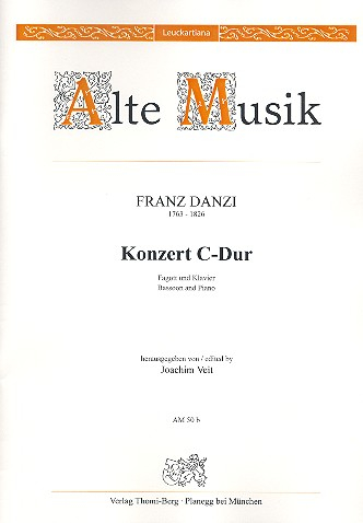 Konzert C-Dur für Fagott und Orchester für Fagott und Klavier