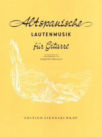 Alte europäische Lautenmusik Band 5 Altspanische Lautenmusik