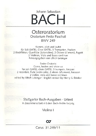 Osteroratorium BWV249 für Soli, Chor und Orchester