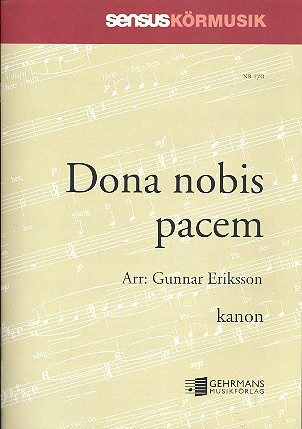 Dona nobis pacem for mixed chorus and piano